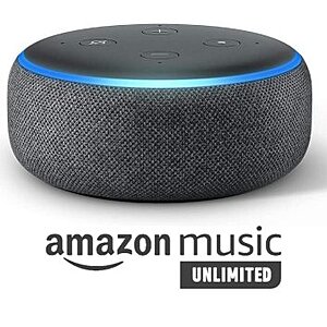 Echo Dot (3rd Gen) + 1 Month Amazon Music Unlimited $9.98 + Free Shipping w/ Prime or $25+ YMMV
