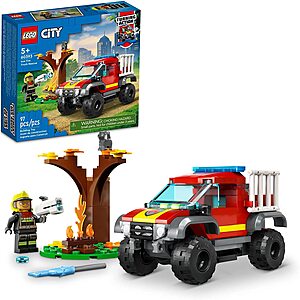 LEGO City Building Sets: Police Bike Car Chase or 4x4 Fire Truck $8 & More