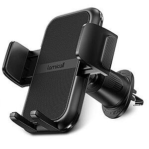 Prime Members: Lamicall Car Air Vent Phone Mount (Black) $7.99 + Free Shipping w/ Prime or $25+ orders