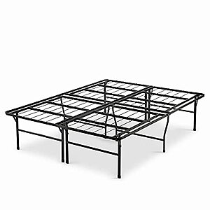 ZINUS SmartBase Heavy Duty Steel Bed Frame w/ 18" H for Underbed Storage (Queen) $83 + Free S&H