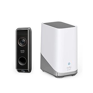 eufy Security Video Doorbell Dual Camera (Battery-Powered) + S380 HomeBase 3 $210 + Free Shipping