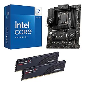 MicroCenter Intel i7 14700K, MSI Z790-P Pro WiFi, G.Skill 32GB DDR5-6000 Kit, Computer Build Bundle - $499.99