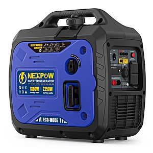 NEXPOW YH2200i 2250W Portable Inverter Generator $299 @ Amazon with Prime or walmart. Previous frontpage deal at this price