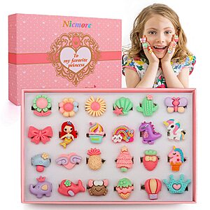 24pcs Nicmore Adjustable Rings for $5.98@Amazon