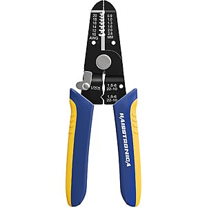 Amazon: haisstronica Wire Stripper Tool, AWG 20-10 wire stripper crimper $4.99 with code Free SH w/Prime