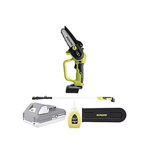 Sun Joe IONMAX Cordless Telescoping Pole Pruning Saw Kit (12' Reach) w/ 2.0-Ah Battery/Charger $50 Free Shipping w/ Prime