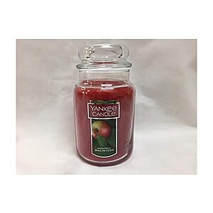 22-Oz Yankee Candle Large Jar Scented Candle (Macintosh Apple) $7.33 Free Shipping w/ Prime
