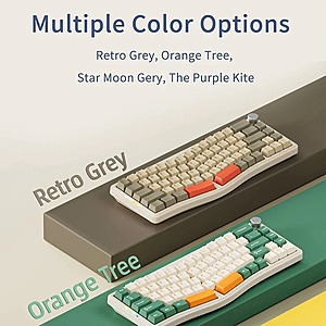 Ajazz AKS068 Pro Alice Wireless Mechanical Keyboard (Green or Gray) $42.24 + Free Shipping