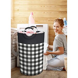 Prime Members: BlissTotes Collapsible Waterproof Laundry Basket w/ Handles (Black) $6.65 + Free Shipping