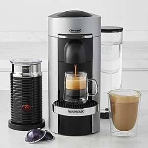 Nespresso VertuoPlus Deluxe Coffee Maker & Espresso Machine with Aeroccino Milk Frother | Free Shipping $174.95