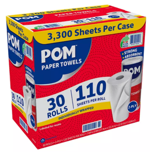 Various Retailers / Brands: Paper Towel Per-Sq-Ft Cost Analysis from $0.016/sq-ft (Pricing/Availability May Vary By Location)