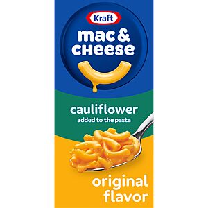 5.5-Oz Kraft Original Macaroni & Cheese w/ Cauliflower $0.94 w/ S&S + Free Shipping w/ Prime or on $35+