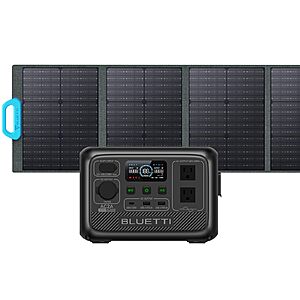 BLUETTI Portable Power Station AC2A with PV120 Solar Panel for $349
