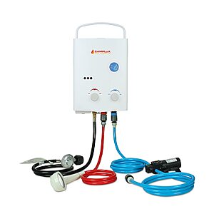 Camplux Portable 1.32-GPM 34000-BTU Outdoor Liquid Propane Tankless Water Heater in White | AY132P43 $177.23