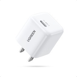 Ugreen Mini 20W USB-C Power Adapter Charger (White) $7.80