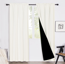 2-PK Deconovo Rod Pocket Double Layer 100% Blackout Curtains -$10.19~$14.09 + Free Shipping w/ Prime or orders $25+