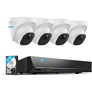 4-Camera 8MP 4K H.265 PoE Security System w/ 3X Optical Zoom & 2TB HDD $458 + Free Shipping