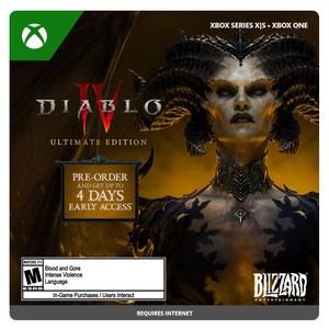 Pre-Order w/ Early Access: Diablo IV (Xbox Series X|S, Xbox One Digital Download): Ultimate Ed. $90, Deluxe Ed. $80, Standard Ed. $60