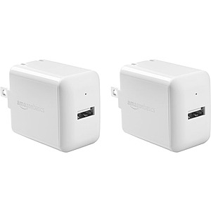2 Packs Amazon Basics 12W USB-A Wall Charger $2, Pelican Protector Airtag Holder Case Cover (Black) $2 and More + Free Shipping w/ Prime