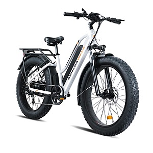 SENADA HERALD Step-Thru 1000W 48V 26"×4" All Terrain Fat Tire Electric Bike (White) $999 + Free Shipping