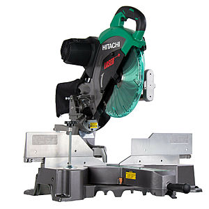 Hitachi C12RSH2 15 Amp 12 In. Dual Bevel Sliding Compound Miter Saw with Laser Marker (Reconditioned) - $213.99 + Free Shipping