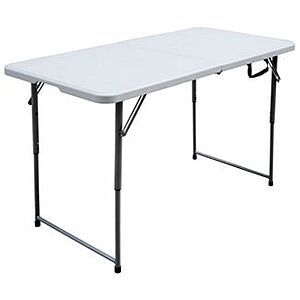 4' Folding Banquet Table Off-White - Plastic Dev Group $29.99 + Free Shipping