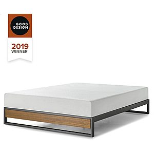 ZINUS 10” Suzanne Metal & Wood Platforma Bed w/ Slat Support (Twin) $74.26 +  FS