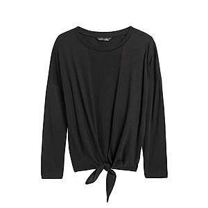 Banana Republic | Women's Cropped Tie-Front Tee $9, Petites' Scoop-Neck Bodysuit $10.12 | Sweaters $11.60, Dresses from $13.12,  & More  + FS on $18.75+