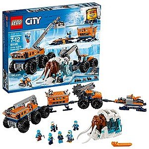 LEGO City Arctic Mobile Exploration Base 60195 Building Kit, Snowmobile Toy and Rescue Game (786 Piece) - $76.79