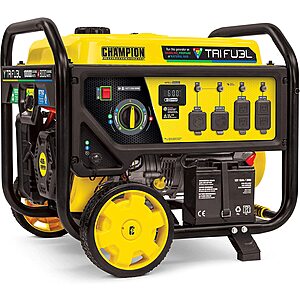 Champion 10,000/8,000-Watt TRI Fuel Portable Natural Gas Generator $1062 + Free Shipping