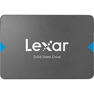480GB Lexar NQ100 2.5” SATA III Internal Solid State Drive $19.25 + Free S&H w/ Prime or $25+