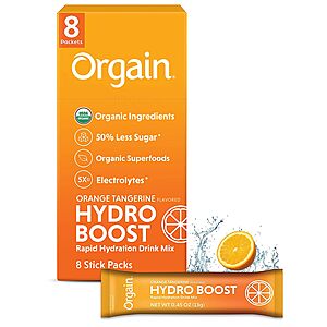 8-Count Orgain Organic Hydration Packets (Orange Tangerine) $3.22 w/ S&S + Free S&H w/ Prime or $25+ & More