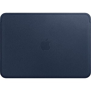 Apple Leather Sleeve for 13" MacBook (Saddle Brown or Midnight Blue) $35 + Free S&H w/ Amazon Prime