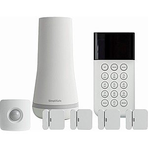 SimpliSafe - Protect Home Security System - White w/free Camera $170