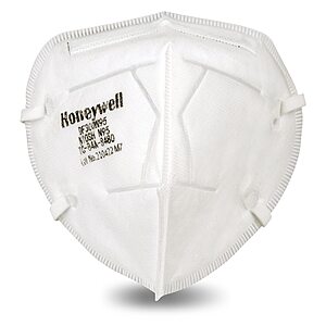 20-Pk Honeywell Safety DF300 N95 Flatfold Disposable Respirator Mask (White, One Size) $4.70 ($0.24 each) + Free Shipping w/ Prime or on $25+
