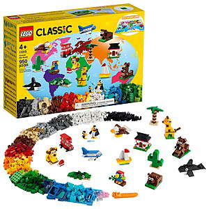Select Walmart Stores: 950-Piece LEGO Classic Around the World Building Toy Set w/ Wall Map $36.70 + Free Shipping