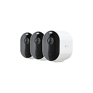 3-Pack Arlo Pro 4 Wire-Free Spotlight 2K Camera Security Bundle w/ 4x Rechargable Batteries & Dual Battery Charging Station $195.75 + Free Shipping w/ Amazon Prime