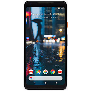 128GB Google Pixel 2 XL Smartphone (Unlocked, Just Black) $140 + Free Shipping