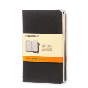 Moleskine Notebooks: 3-Pack Cahier Journal (3"x5") $6.55., Classic Hard Cover Notebook $15.65 & More w/ store pickup ~ Office Depot