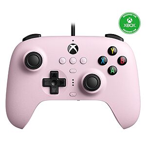 8Bitdo Ultimate Wired Controller (Xbox/PC, Pastel Pink) $19.95