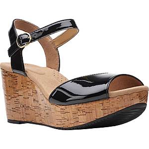 Clarks Annadel Mystic Ankle Strap Wedge Sandal (Women's) $38.35 at shoes.com Free S/H