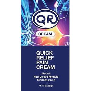 Free Quick Pain Relief QR Cream Sample