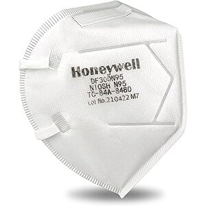 Prime Members: 50-Count Honeywell DF300 N95 Flatfold Disposable Respirator $12.72 + FS