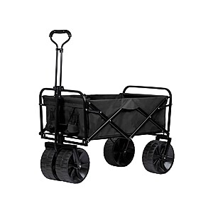 Pure Outdoor by Monoprice Heavy Duty All Terrain Collapsible Outdoor Wagon (Black) $69.99 + Free Ship