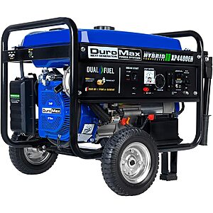 DuroMax XP4400EH Dual Fuel 4400 Watt Gas or Propane Powered Portable Generator $273.39 + Free Shipping