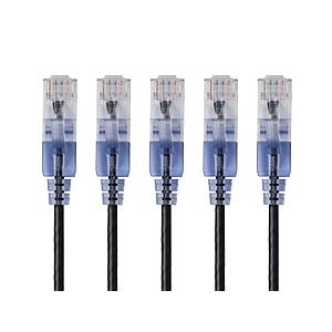 5-Pack 3' Monoprice Cat6A SlimRun 30AWG Ethernet Patch Cables $3.49 + Free S&H w/ Prime or $35+