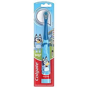 Colgate Kids' Battery Powered Toothbrush (Bluey, Unicorn, Pokemon) $3.59 w/ S&S + Free Shipping w/ Prime or on $35+