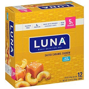 12ct 1.48oz Luna Snack Bars (Salted Caramel Cashew)  $8.70 w/ S&S + Free Shipping