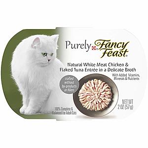 10 Trays - Purina Fancy Feast Purely Natural Entrees (Chicken & Tuna) $6.67 & More AC - Amazon + ($1 Digital Credit)