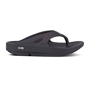 Oofos OOriginal Thong Recovery Sandal (Black) $23.98 + Free Shipping